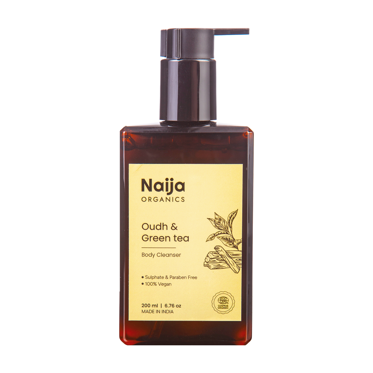 oudh green tea body cleanser / shower gel / organic body wash / naija