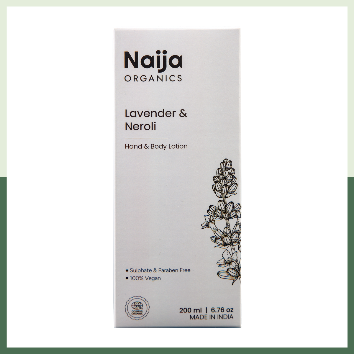 certified organic skin lotion, body cream, hand cream, lavender and neroli naija