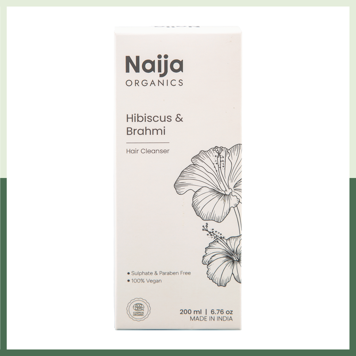 Hibiscus & Brahmi 100% Organic Hair Cleanser / hair shampoo, naija