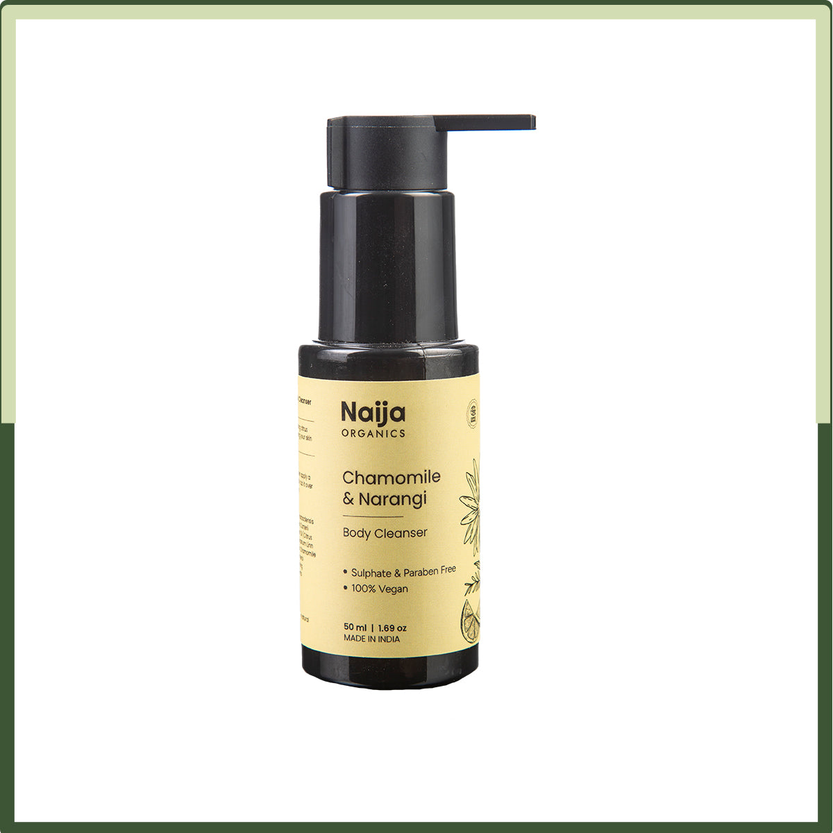 Naija Organics Body Wash with Organic Chamomile & Narangi