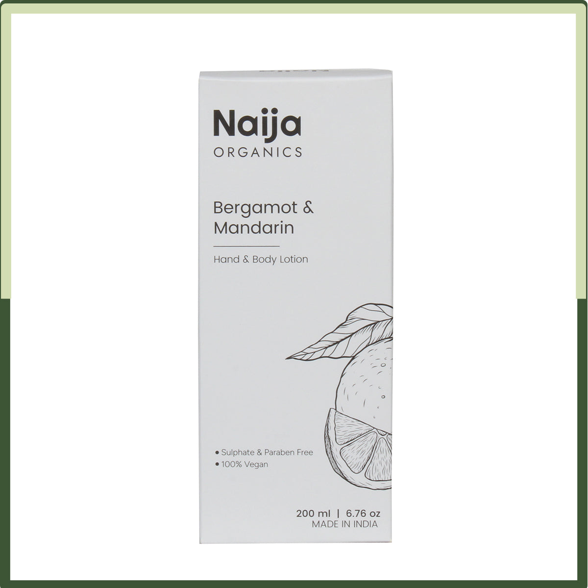 Naija Organics Bergamot and Mandarin Hand & Body Lotion