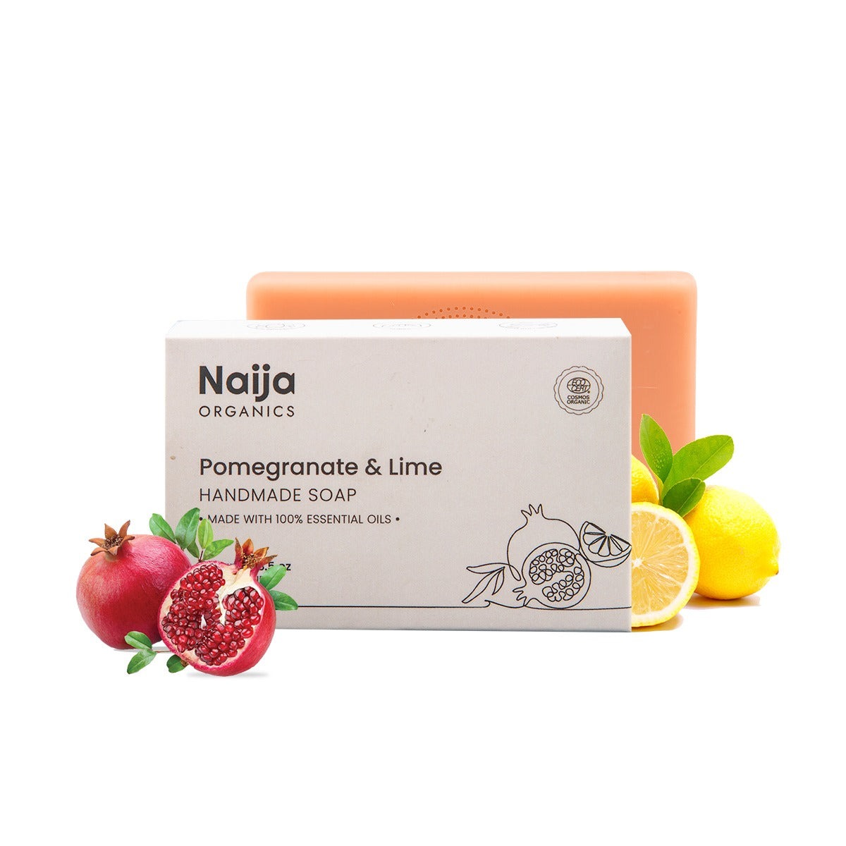 Naija Organics Pomegranate and Lime Soap for Bathing