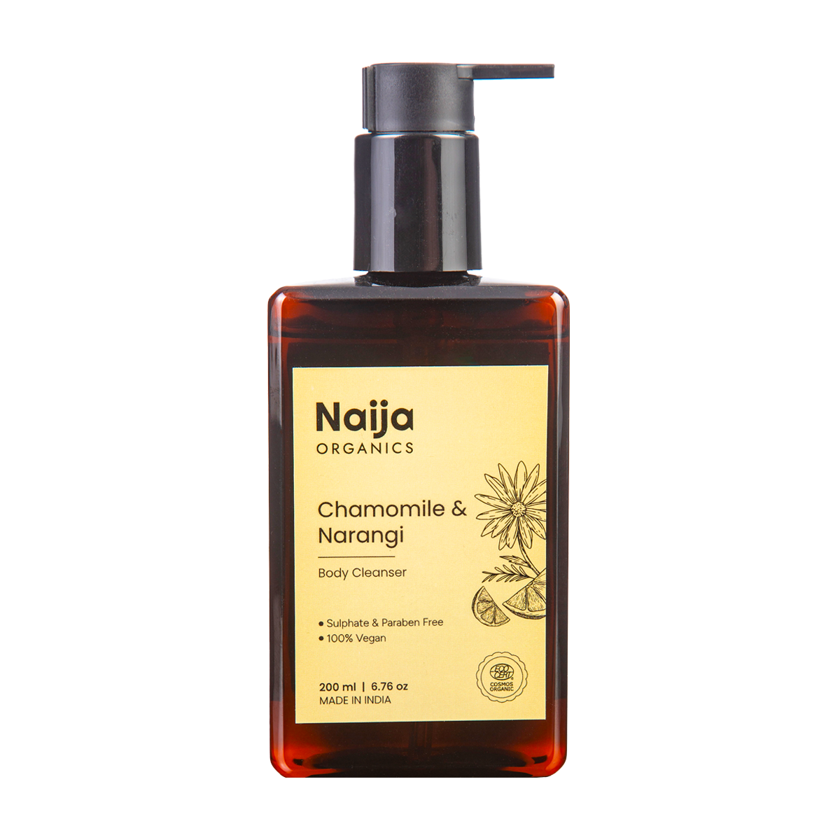 Chamomile & Narangi 100% Organic Body Cleanser / Shower Gel / body wash