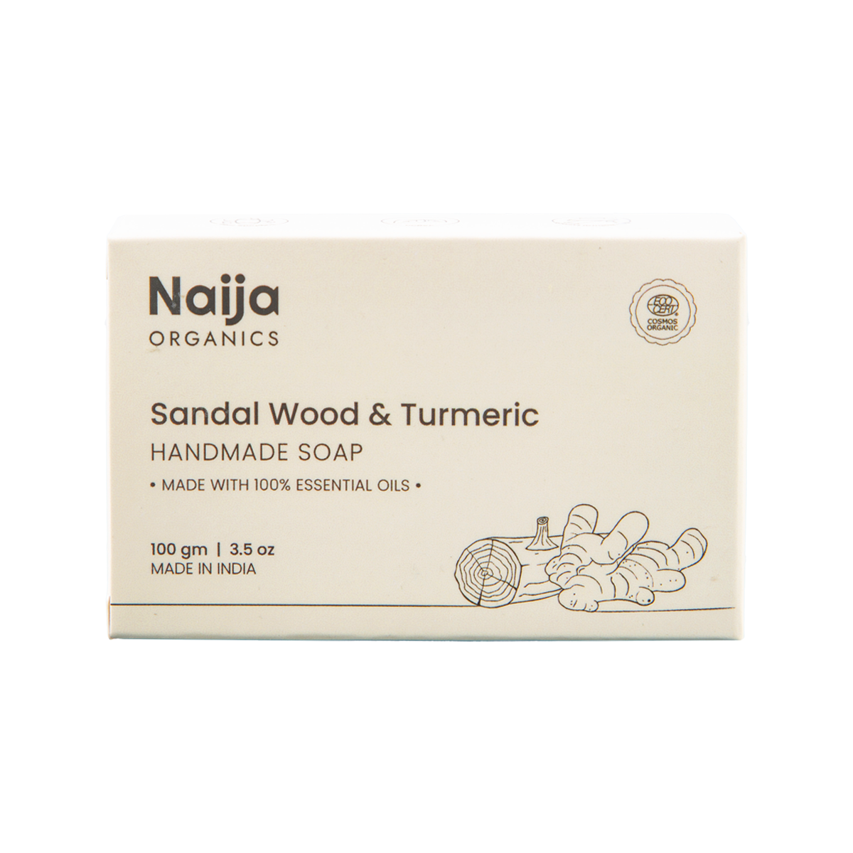 Naija Organics Sandalwood & Turmeric Soap for Bathing