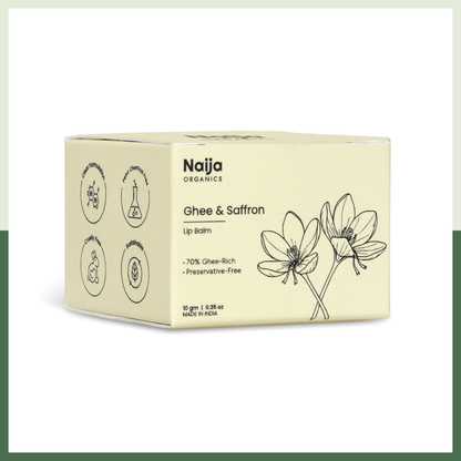 Naija Organics Lip Balm with Ghee & Saffron