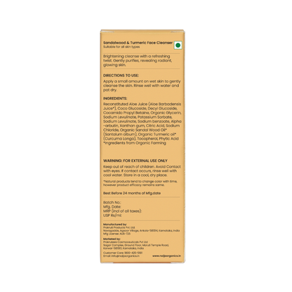 Naija Organics Face Cleanser with Sandalwood & Turmeric