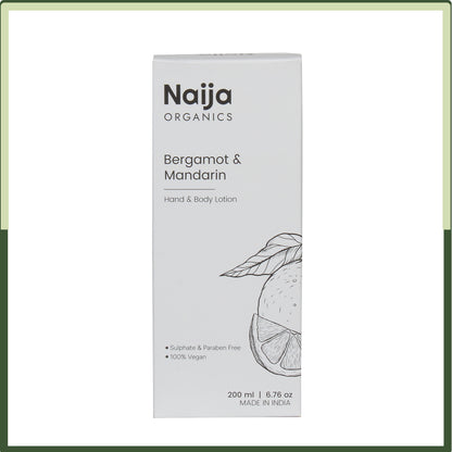 Naija Organics Bergamot and Mandarin  Hand & Body Lotion