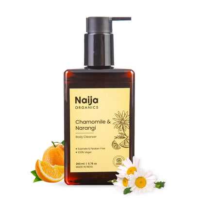 Naija Organics Body Wash with Organic Chamomile & Narangi